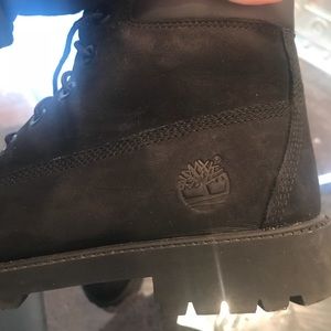 Black Timberland boots